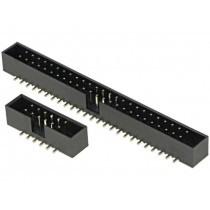 DS1014-64MF1B; Socket; IDC; male; PIN: 64; vertical; SMT; gold flash; 2mm; CONNFLY