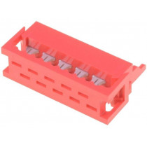 DS1015-01-10R6; Wire-board; plug; male; PIN: 10; IDC; for ribbon cable; 1.5A; 30mΩ; CONNFLY