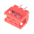 DS1015-02-04R6; Wire-board; adapter; PIN: 4; IDC,THT; on PCBs,for ribbon cable; CONNFLY DS1015-02-04R6; Wire-board; adapter; PIN: 4; IDC,THT; on PCBs,for ribbon cable; CONNFLY