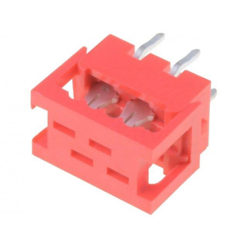 DS1015-02-04R6; Wire-board; adapter; PIN: 4; IDC,THT; on PCBs,for ribbon cable; CONNFLY