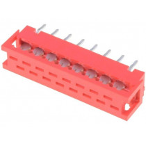 DS1015-02-16R6; Wire-board; adapter; PIN: 16; IDC,THT; on PCBs,for ribbon cable; CONNFLY