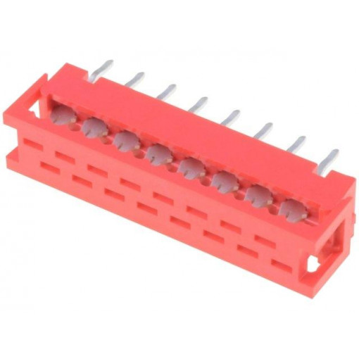 DS1015-02-16R6; Wire-board; adapter; PIN: 16; IDC,THT; on PCBs,for ribbon cable; CONNFLY