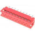 DS1015-02-18R6; Wire-board; adapter; PIN: 18; IDC,THT; on PCBs,for ribbon cable; CONNFLY DS1015-02-18R6; Wire-board; adapter; PIN: 18; IDC,THT; on PCBs,for ribbon cable; CONNFLY