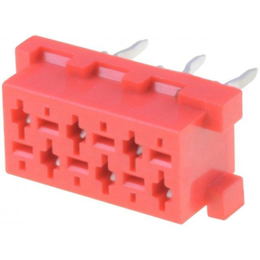 DS1015-04-06R6XT; Wire-board; socket; female; PIN: 6; THT; on PCBs; 1.5A; 30mΩ; CONNFLY DS1015-04-06R6XT; Wire-board; socket; female; PIN: 6; THT; on PCBs; 1.5A; 30mΩ; CONNFLY