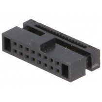 DS1017-01-16NA8; Plug; IDC; female; PIN: 16; IDC; for ribbon cable; 0.635mm; CONNFLY