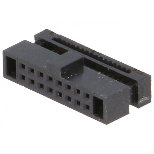 DS1017-01-16NA8; Plug; IDC; female; PIN: 16; IDC; for ribbon cable; 0.635mm; CONNFLY