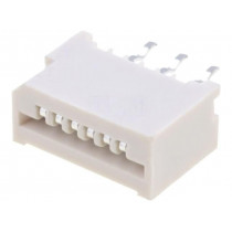 DS1020-01-06BT1; Connector: FFC (FPC); straight; PIN: 6; NON-ZIF; THT; tinned; 20mΩ; CONNFLY