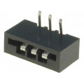 DS1020-03RT1D; Connector: FFC (FPC); angled 90°; PIN: 3; NON-ZIF; THT; tinned; 20mΩ; CONNFLY DS1020-03RT1D; Connector: FFC (FPC); angled 90°; PIN: 3; NON-ZIF; THT; tinned; 20mΩ; CONNFLY