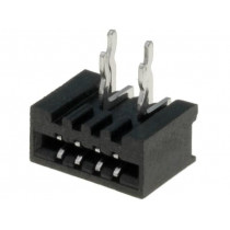 DS1020-04-04BRT1; Connector: FFC (FPC); angled 90°; PIN: 4; NON-ZIF; THT; tinned; 20mΩ; CONNFLY