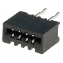 DS1020-04-04BVT1; Connector: FFC (FPC); straight; PIN: 4; NON-ZIF; THT; tinned; 20mΩ; CONNFLY