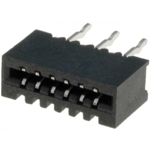 DS1020-04-06BVT1; Connector: FFC (FPC); straight; PIN: 6; NON-ZIF; THT; tinned; 20mΩ; CONNFLY