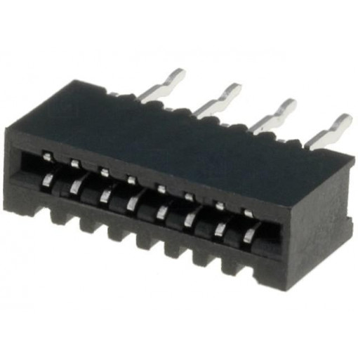 DS1020-04-08BVT1; Connector: FFC (FPC); straight; PIN: 8; NON-ZIF; THT; tinned; 20mΩ; CONNFLY