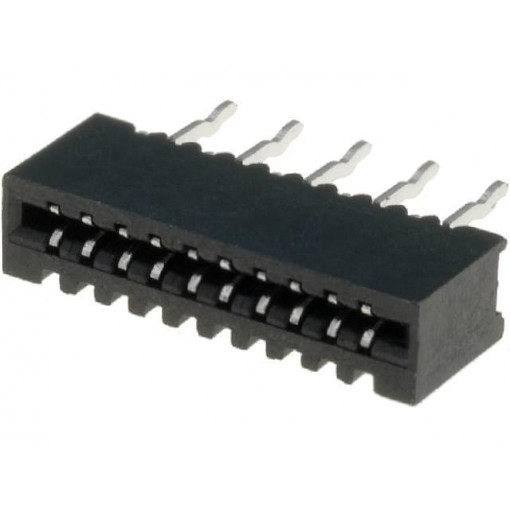 DS1020-04-10BVT1; Connector: FFC (FPC); straight; PIN: 10; NON-ZIF; THT; tinned; 20mΩ; CONNFLY