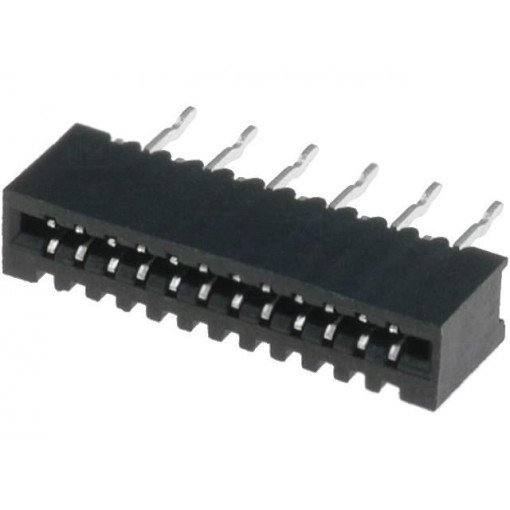 DS1020-04-12BVT1; Connector: FFC (FPC); straight; PIN: 12; NON-ZIF; THT; tinned; 20mΩ; CONNFLY