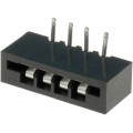 DS1020-04RT1D; Connector: FFC (FPC); angled 90°; PIN: 4; NON-ZIF; THT; tinned; 20mΩ; CONNFLY DS1020-04RT1D; Connector: FFC (FPC); angled 90°; PIN: 4; NON-ZIF; THT; tinned; 20mΩ; CONNFLY