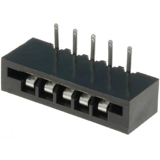 DS1020-05RT1D; Connector: FFC (FPC); angled 90°; PIN: 5; NON-ZIF; THT; tinned; 20mΩ; CONNFLY