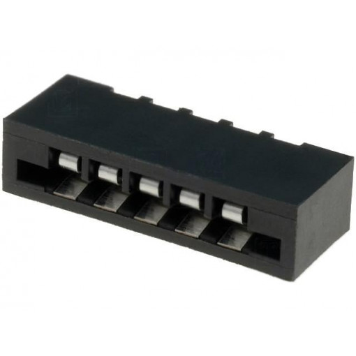 DS1020-05ST1D; Connector: FFC (FPC); straight; PIN: 5; NON-ZIF; THT; tinned; 20mΩ; CONNFLY