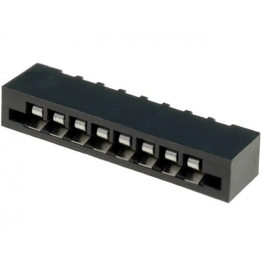 DS1020-08ST1D; Connector: FFC (FPC); straight; PIN: 8; NON-ZIF; THT; tinned; 20mΩ; CONNFLY