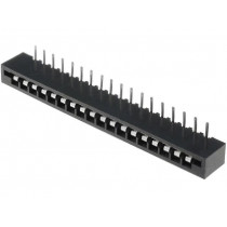 DS1020-18RT1D; Connector: FFC (FPC); angled 90°; PIN: 18; NON-ZIF; THT; tinned; CONNFLY