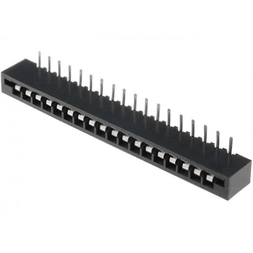DS1020-18RT1D; Connector: FFC (FPC); angled 90°; PIN: 18; NON-ZIF; THT; tinned; CONNFLY