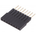 DS1023-05-1*8B8-A16.0/B6.8; Socket; pin strips; female; PIN: 8; straight; 2.54mm; THT; 1x8; 3A; CONNFLY DS1023-05-1*8B8-A16.0/B6.8; Socket; pin strips; female; PIN: 8; straight; 2.54mm; THT; 1x8; 3A; CONNFLY