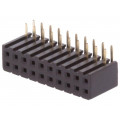 DS1026-13-2*10S8BR; Socket; pin strips; female; PIN: 20; angled 90°; 2mm; THT; 2x10; CONNFLY DS1026-13-2*10S8BR; Socket; pin strips; female; PIN: 20; angled 90°; 2mm; THT; 2x10; CONNFLY