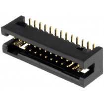 DS1031-14-26S8B; Socket; IDC; male; PIN: 26; straight; SMT; gold flash; 1.27mm; CONNFLY