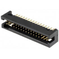 DS1031-15-34V8B; Socket; IDC; male; PIN: 34; straight; THT; gold flash; 1.27mm; CONNFLY