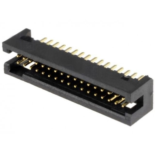 DS1031-15-34V8B; Socket; IDC; male; PIN: 34; straight; THT; gold flash; 1.27mm; CONNFLY