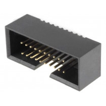 DS1031-16-20V8B; Socket; IDC; male; PIN: 20; straight; THT; gold flash; CONNFLY