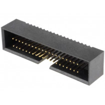 DS1031-16-40V8B; Socket; IDC; male; PIN: 40; straight; THT; gold flash; CONNFLY