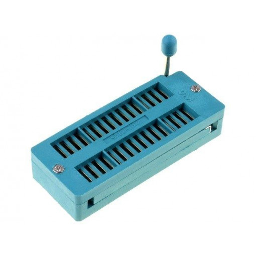 DS1043-320G; Socket: DIP; ZIF; PIN: 32; 7.62/15.24mm; demountable; -40÷105°C; THT; CONNFLY DS1043-320G; Socket: DIP; ZIF; PIN: 32; 7.62/15.24mm; demountable; -40÷105°C; THT; CONNFLY