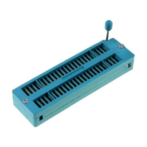 DS1043-480G; Socket: DIP; ZIF; PIN: 48; 7.62/15.24mm; demountable; -40÷105°C; THT; CONNFLY DS1043-480G; Socket: DIP; ZIF; PIN: 48; 7.62/15.24mm; demountable; -40÷105°C; THT; CONNFLY