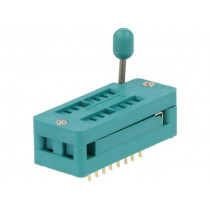 DS1044-160G; Socket: DIP; ZIF; PIN: 16; 7.62mm; demountable; -40÷105°C; THT; 50VDC; CONNFLY
