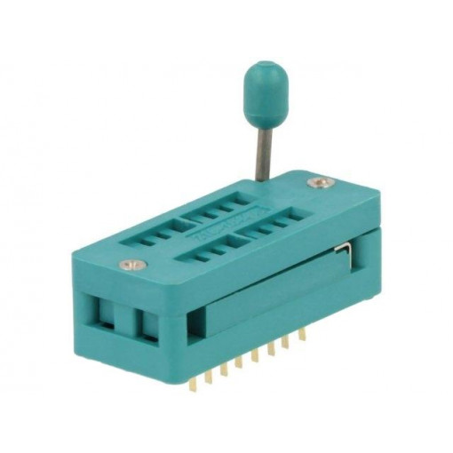 DS1044-160G; Socket: DIP; ZIF; PIN: 16; 7.62mm; demountable; -40÷105°C; THT; 50VDC; CONNFLY DS1044-160G; Socket: DIP; ZIF; PIN: 16; 7.62mm; demountable; -40÷105°C; THT; 50VDC; CONNFLY
