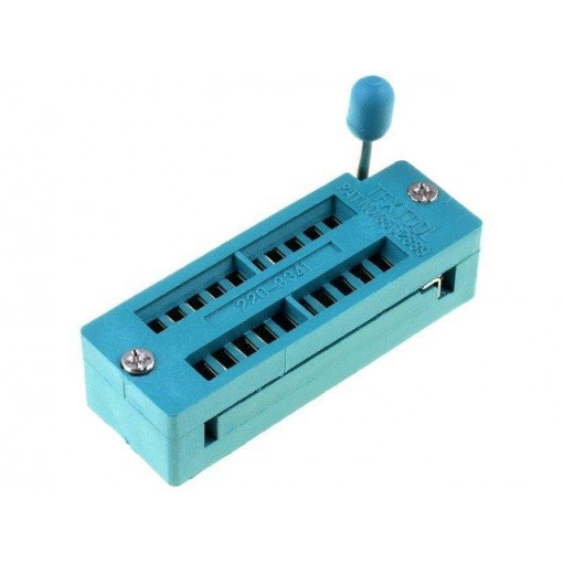 DS1044-200G; Socket: DIP; ZIF; PIN: 20; 7.62mm; demountable; -40÷105°C; THT; 50VDC; CONNFLY DS1044-200G; Socket: DIP; ZIF; PIN: 20; 7.62mm; demountable; -40÷105°C; THT; 50VDC; CONNFLY