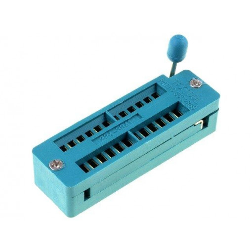 DS1044-240G; Socket: DIP; ZIF; PIN: 24; 7.62mm; demountable; -40÷105°C; THT; 50VDC; CONNFLY DS1044-240G; Socket: DIP; ZIF; PIN: 24; 7.62mm; demountable; -40÷105°C; THT; 50VDC; CONNFLY