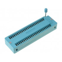 DS1044-480G; Socket: DIP; ZIF; PIN: 48; 15.24mm; demountable; -40÷105°C; THT; CONNFLY