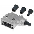 DS1047-01-09M2; Enclosure: for D-Sub connectors; D-Sub 9pin,D-Sub HD 15pin; CONNFLY DS1047-01-09M2; Enclosure: for D-Sub connectors; D-Sub 9pin,D-Sub HD 15pin; CONNFLY