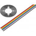 DS1058-10M28-30.5; Wire: ribbon; 1.27mm; stranded; Cu; 10x28AWG; unshielded; PVC; 300V; CONNFLY DS1058-10M28-30.5; Wire: ribbon; 1.27mm; stranded; Cu; 10x28AWG; unshielded; PVC; 300V; CONNFLY