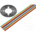 DS1058-16M28-30.5; Wire: ribbon; 1.27mm; stranded; Cu; 16x28AWG; unshielded; PVC; 300V; CONNFLY DS1058-16M28-30.5; Wire: ribbon; 1.27mm; stranded; Cu; 16x28AWG; unshielded; PVC; 300V; CONNFLY