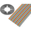 DS1058-50M28-30.5; Wire: ribbon; 1.27mm; stranded; Cu; 50x28AWG; unshielded; PVC; 300V; CONNFLY DS1058-50M28-30.5; Wire: ribbon; 1.27mm; stranded; Cu; 50x28AWG; unshielded; PVC; 300V; CONNFLY