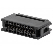 DS1064-200B; IDC; PIN: 20; card edge; IDC; for ribbon cable; 1.27mm; gold flash; CONNFLY