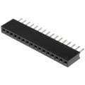 DS1065-01-1*16S8BV; Socket; pin strips; female; PIN: 16; straight; 1.27mm; THT; 1x16; CONNFLY DS1065-01-1*16S8BV; Socket; pin strips; female; PIN: 16; straight; 1.27mm; THT; 1x16; CONNFLY