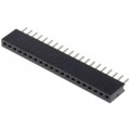 DS1065-01-1*20S8BV; Socket; pin strips; female; PIN: 20; straight; 1.27mm; THT; 1x20; CONNFLY DS1065-01-1*20S8BV; Socket; pin strips; female; PIN: 20; straight; 1.27mm; THT; 1x20; CONNFLY