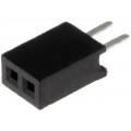 DS1065-01-1*2S8BV; Socket; pin strips; female; PIN: 2; straight; 1.27mm; THT; 1x2; 1A; CONNFLY DS1065-01-1*2S8BV; Socket; pin strips; female; PIN: 2; straight; 1.27mm; THT; 1x2; 1A; CONNFLY