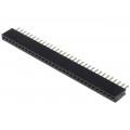 DS1065-01-1*32S8BV; Socket; pin strips; female; PIN: 32; straight; 1.27mm; THT; 1x32; CONNFLY DS1065-01-1*32S8BV; Socket; pin strips; female; PIN: 32; straight; 1.27mm; THT; 1x32; CONNFLY