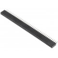 DS1065-01-1*40S8BV; Socket; pin strips; female; PIN: 40; straight; 1.27mm; THT; 1x40; CONNFLY DS1065-01-1*40S8BV; Socket; pin strips; female; PIN: 40; straight; 1.27mm; THT; 1x40; CONNFLY