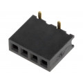 DS1065-02-1*4S8BS1; Socket; pin strips; female; PIN: 4; straight; 1.27mm; SMT; 1x4; 1A; CONNFLY DS1065-02-1*4S8BS1; Socket; pin strips; female; PIN: 4; straight; 1.27mm; SMT; 1x4; 1A; CONNFLY