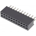 DS1065-03-2*11S8BV; Socket; pin strips; female; PIN: 22; straight; 1.27mm; THT; 2x11; CONNFLY DS1065-03-2*11S8BV; Socket; pin strips; female; PIN: 22; straight; 1.27mm; THT; 2x11; CONNFLY